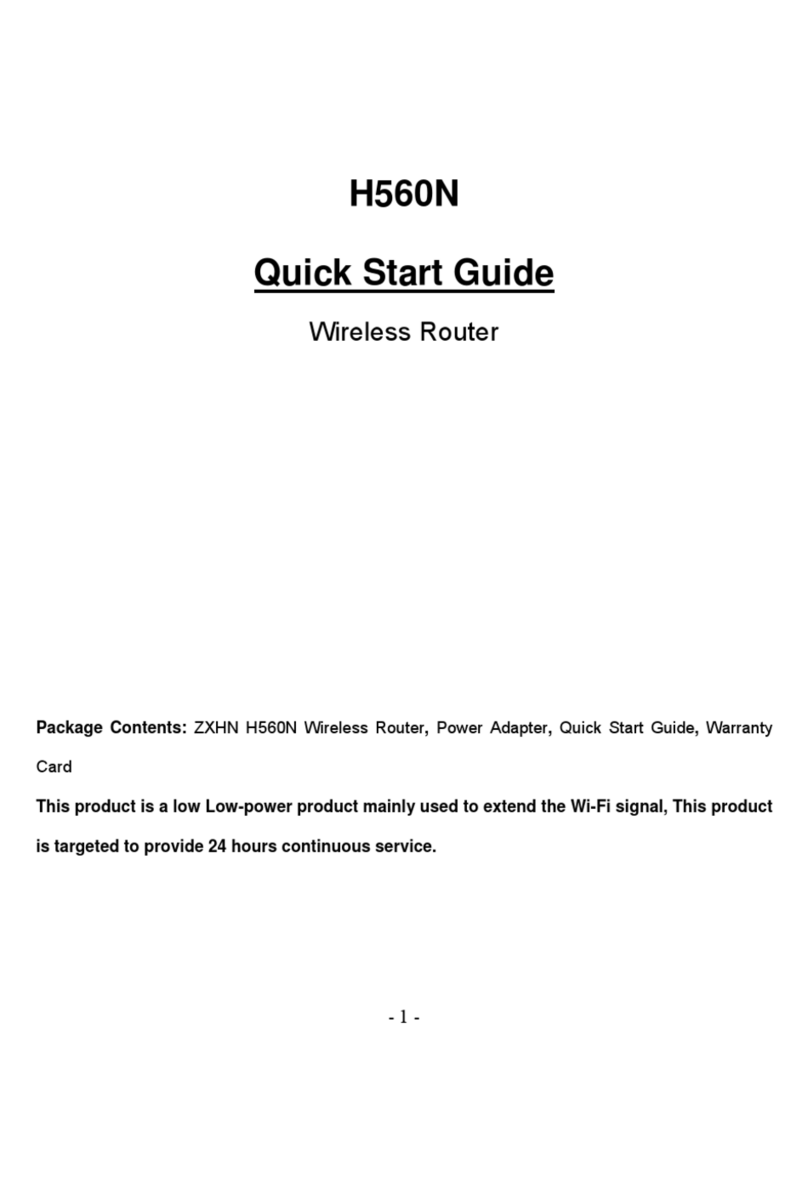 Zte ZXHN H560N Operator's manual Zte ZXHN H560N Operator's manual