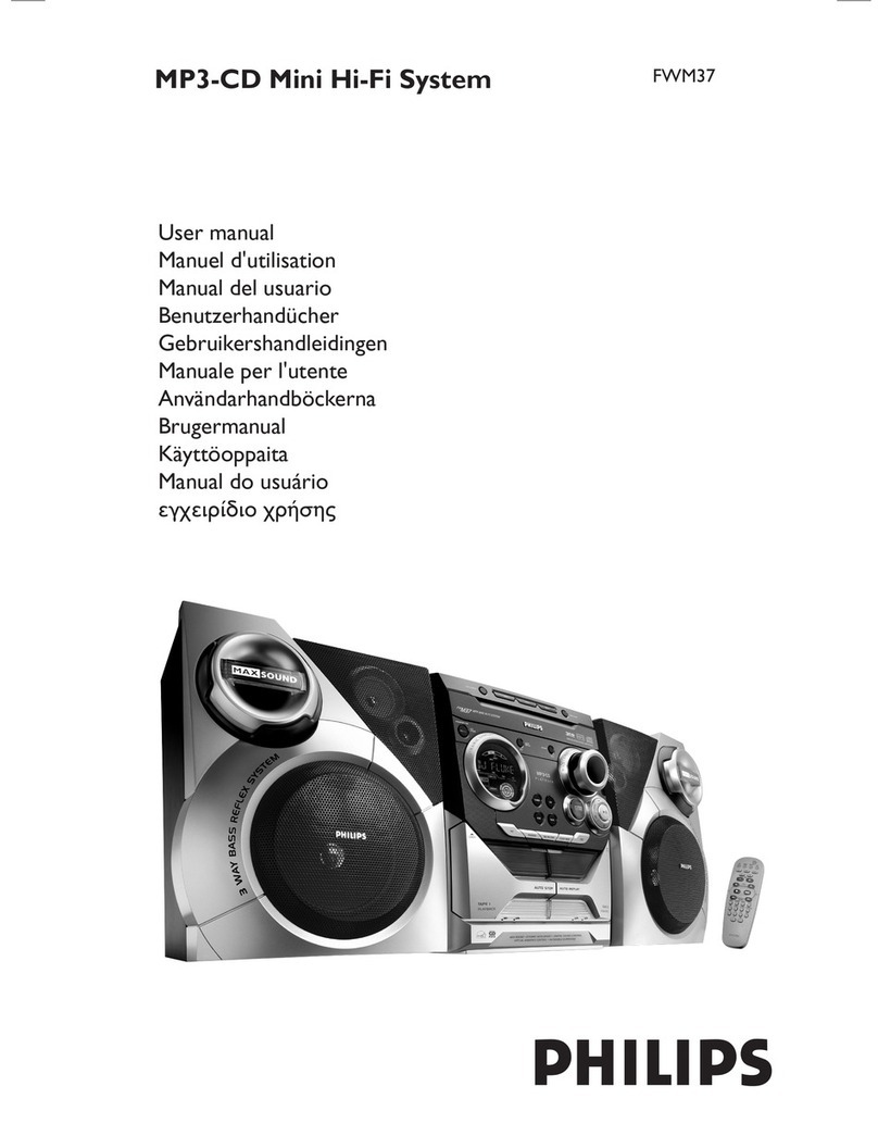 Philips FWM37 User manual