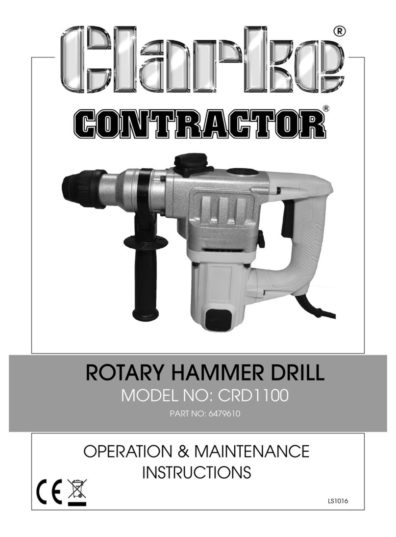 Clarke CRD1100 Operation & maintenance instructions
