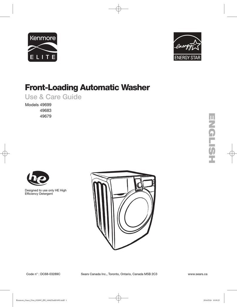 Kenmore 49699 Use & care guide