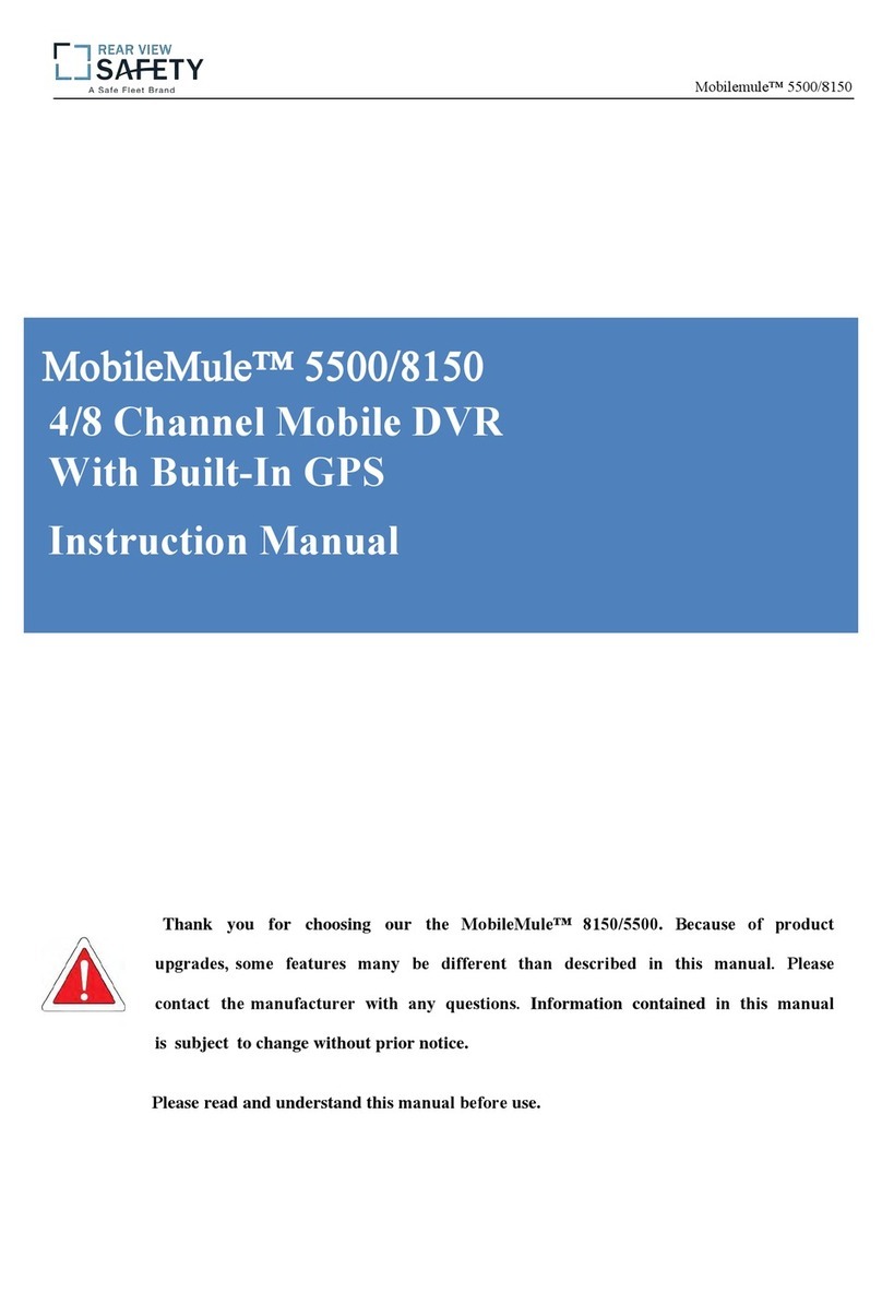 Rear view safety MobileMule 5500/8150 instruction manual