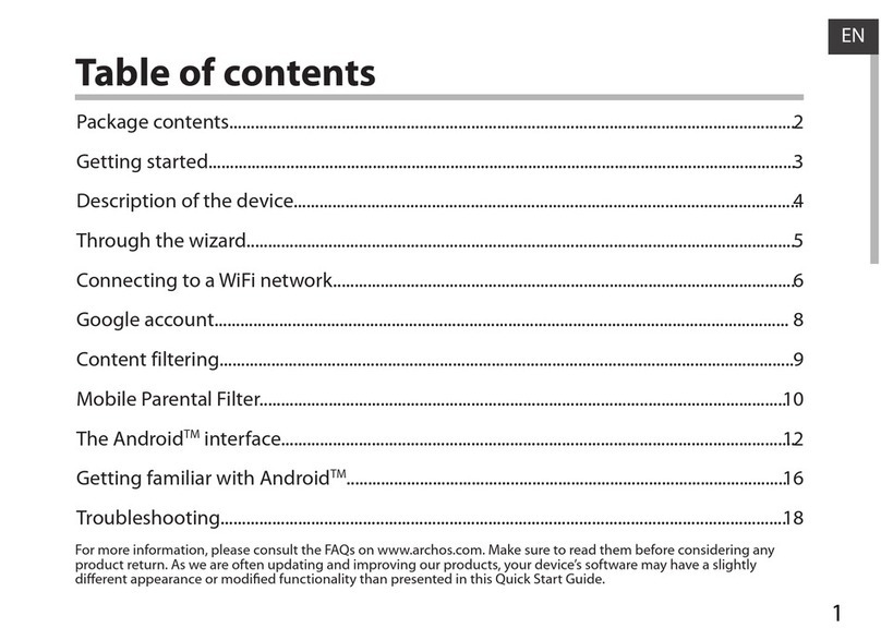 Archos Child Pad 101 User manual