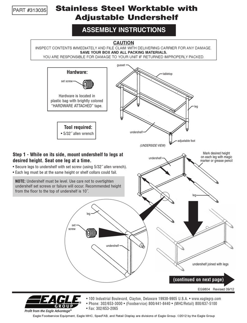 Eagle Group 313035 Assembly instructions