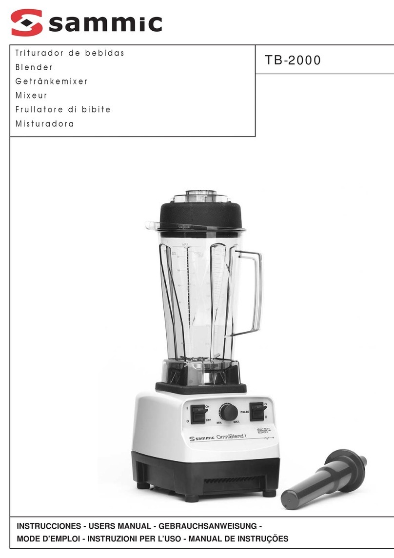 Sammic TB-2000 user manual