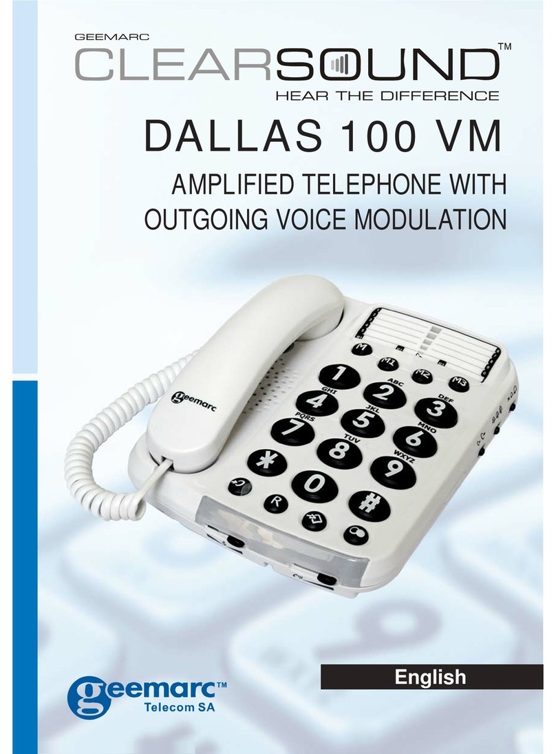 Geemarc DALLAS 100 VM User manual
