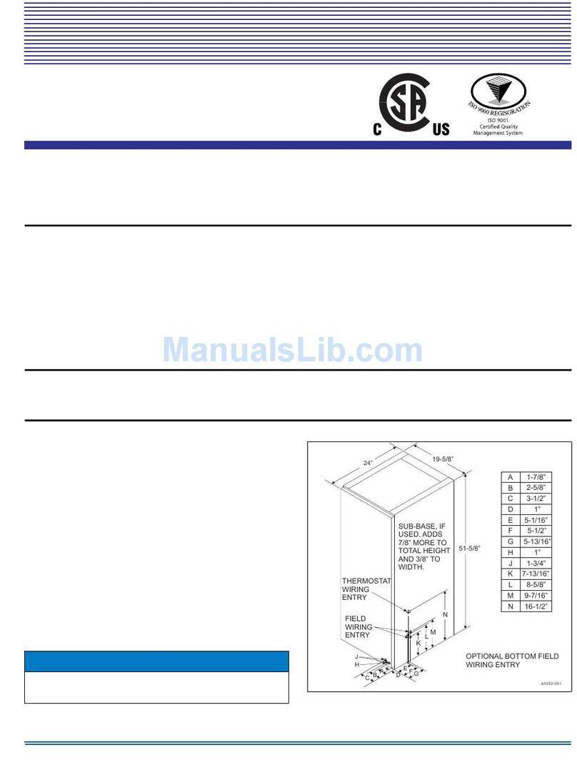 Johnson Controls Unitary Products EB10F User manual