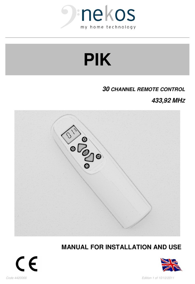 nekos PIK User manual
