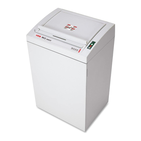 HSM Classic 411.2 OMDD User manual