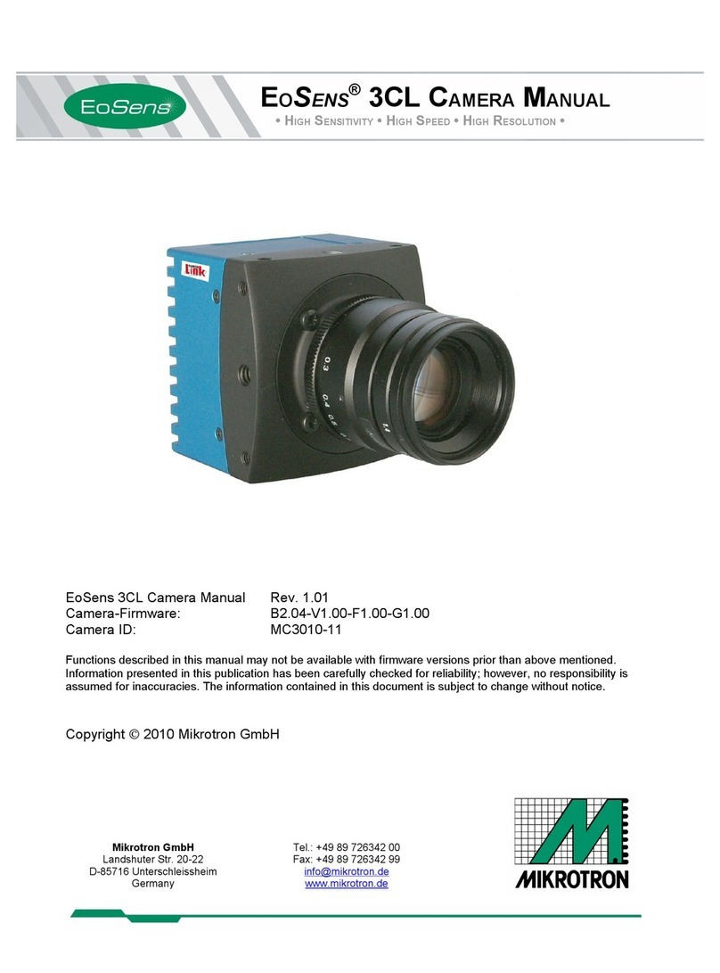 Mikrotron EoSens 3CL User manual