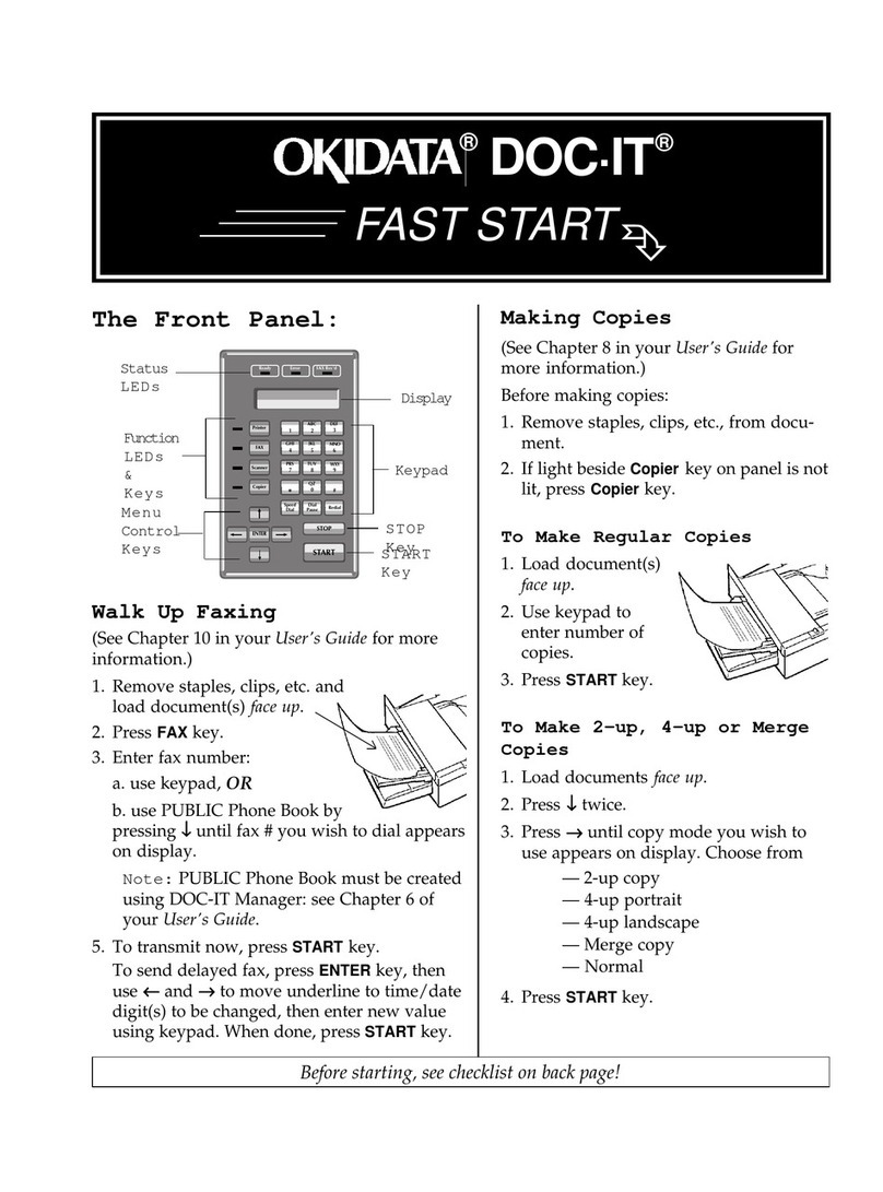 OKIDATA DOC-IT Series User manual