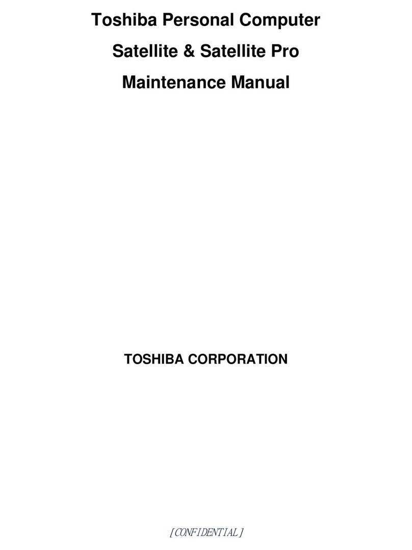 Toshiba Satellite Pro L670D Maintenance manual