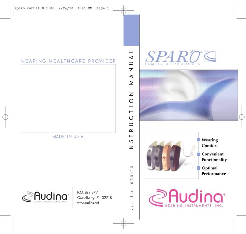 Audina SPARO instruction manual