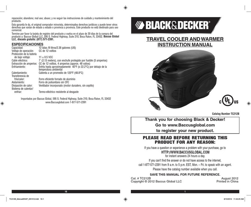 Black & Decker TC212B instruction manual