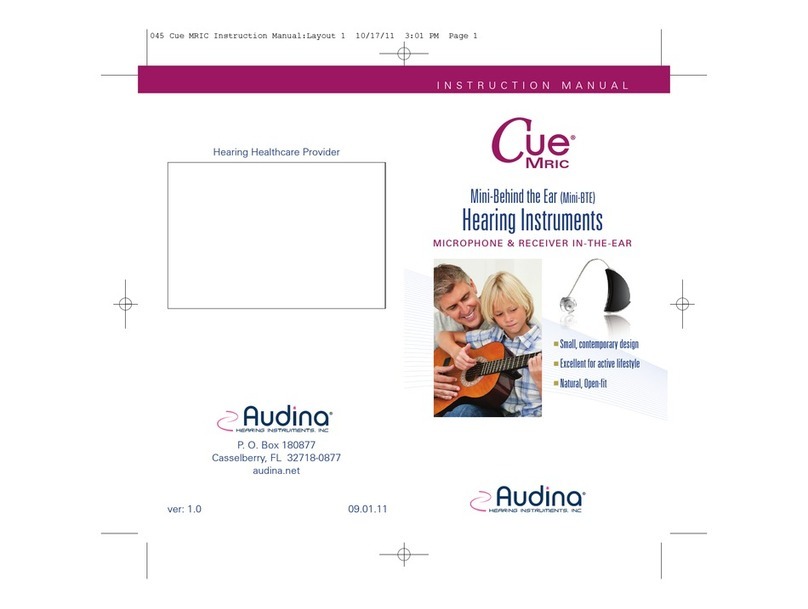 Audina CUE MRIC User manual