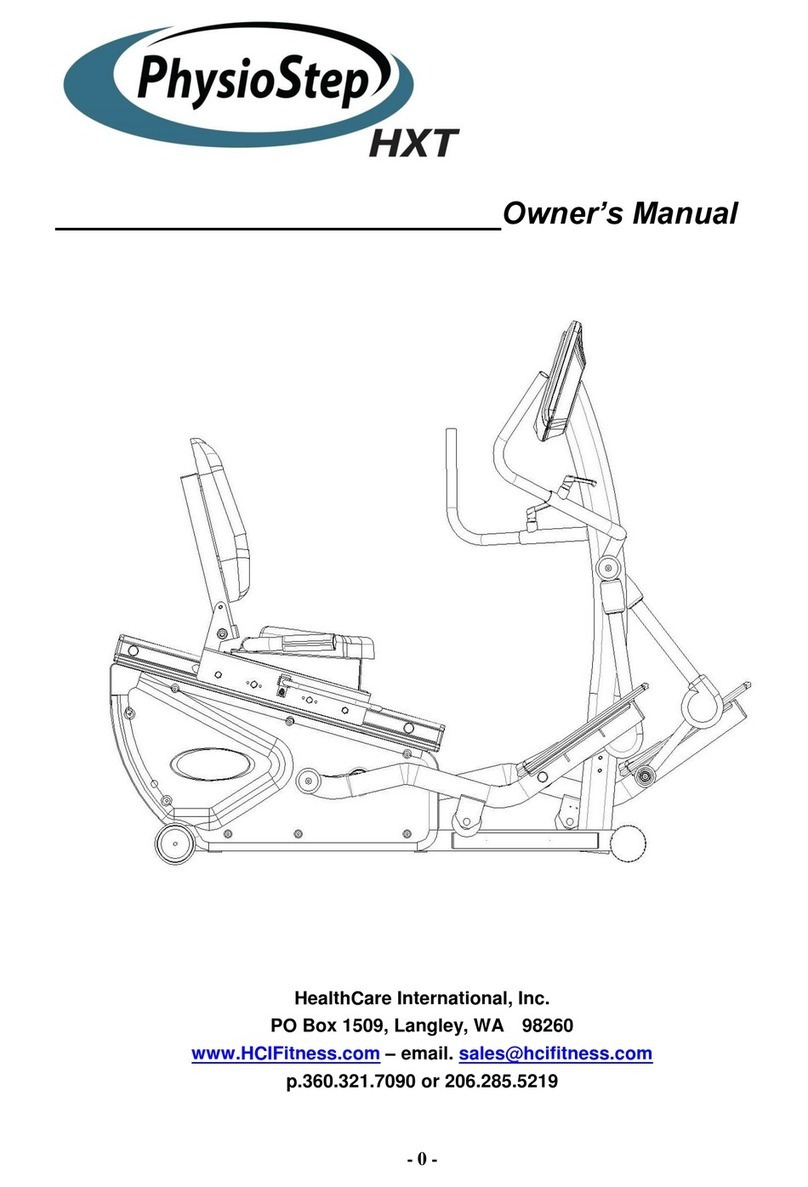 Health Care International PhysioStep HXT owner's manual