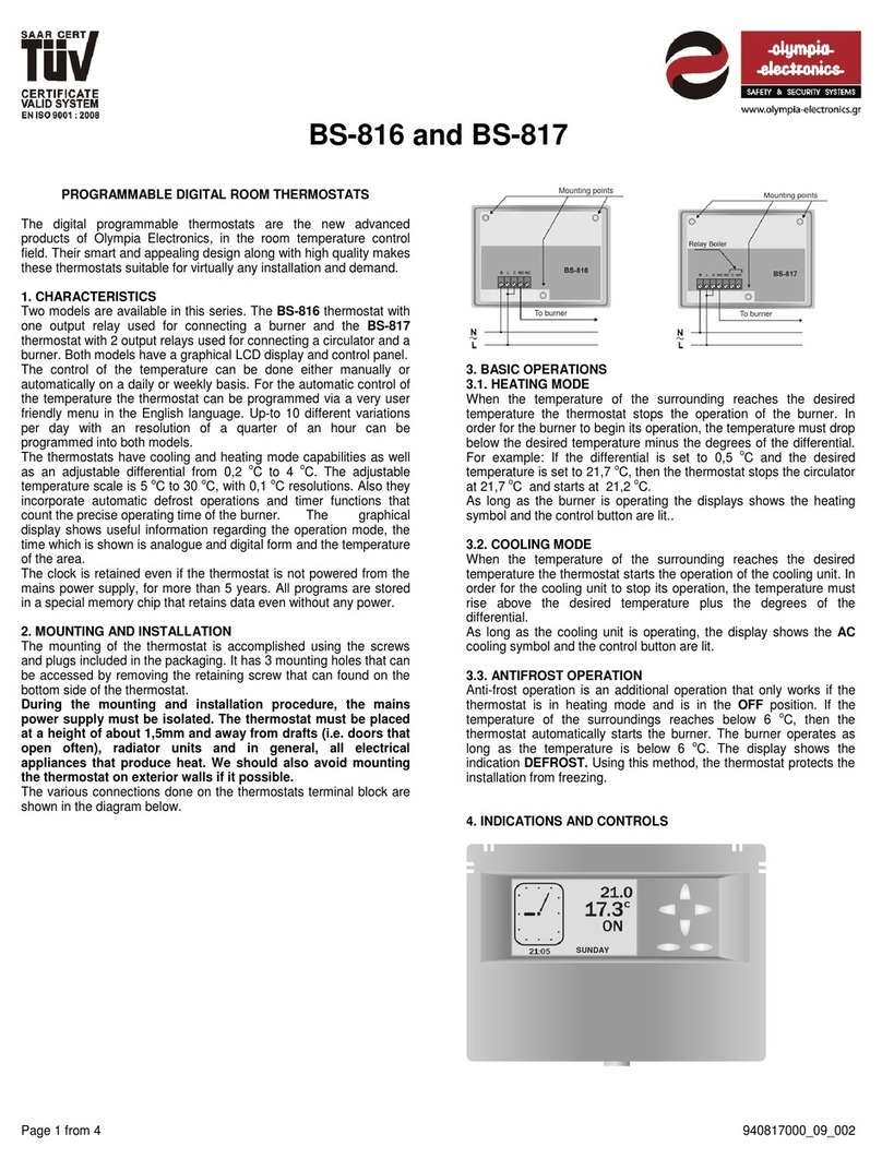 olympia electronics BS-816 User manual