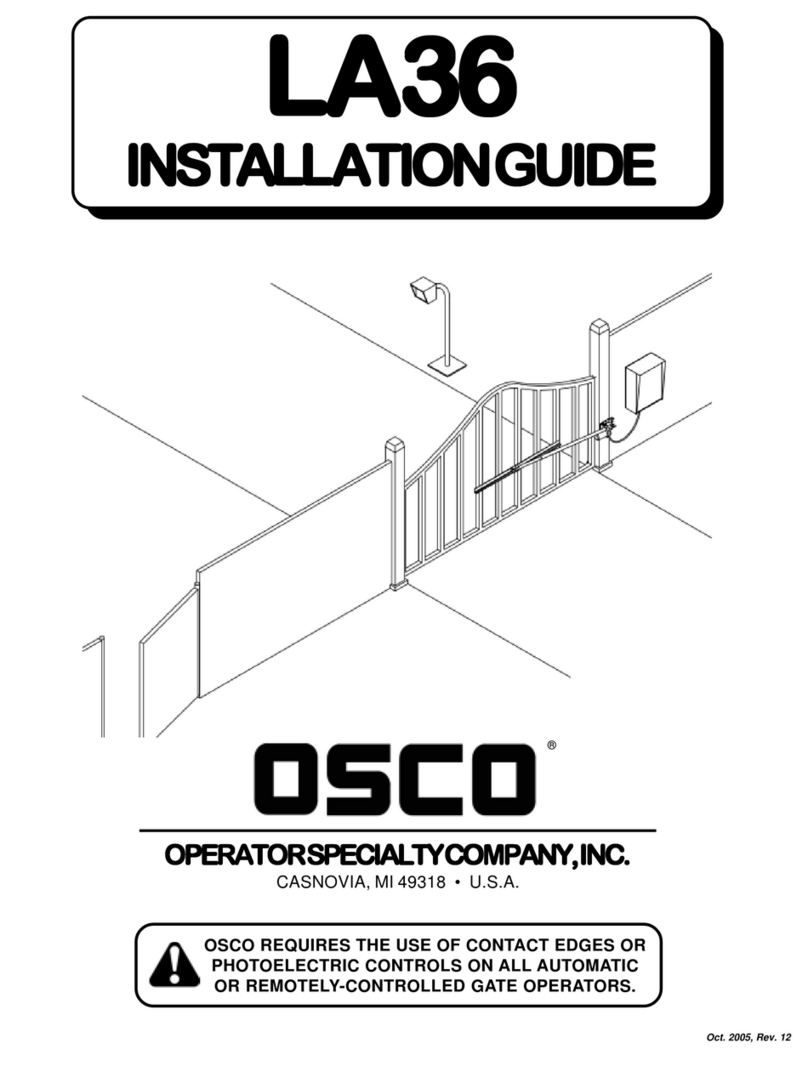 OSCO LA36 installation guide