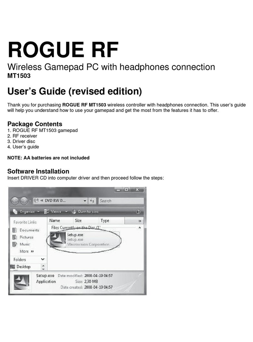 MediaTech ROGUE RF MT1503 User manual