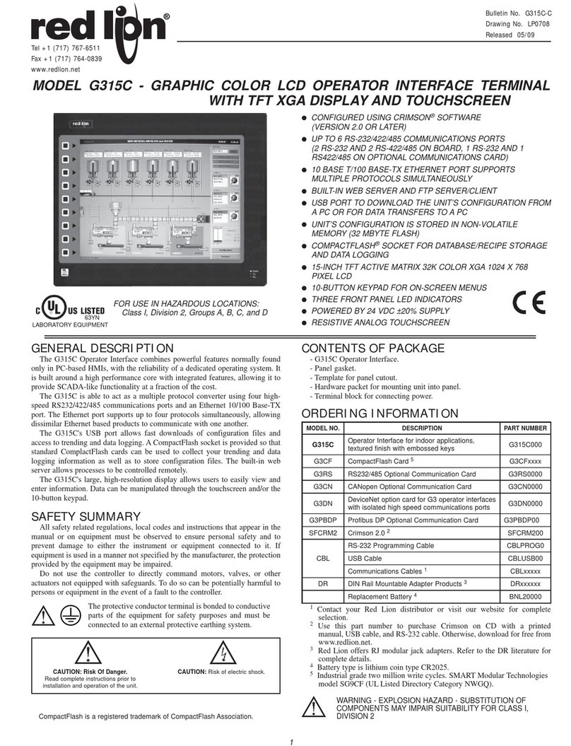 red lion G315C manual