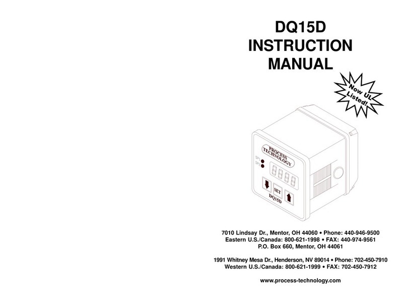 Process Technology DQ15D instruction manual