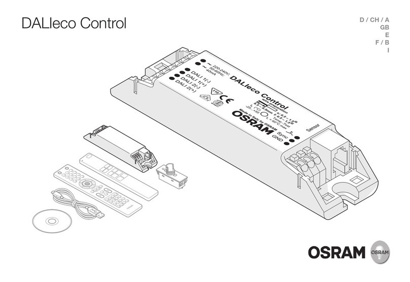 Osram DALIeco Installation and operation