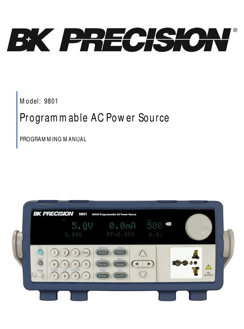 B+K precision 9801 Owner's manual