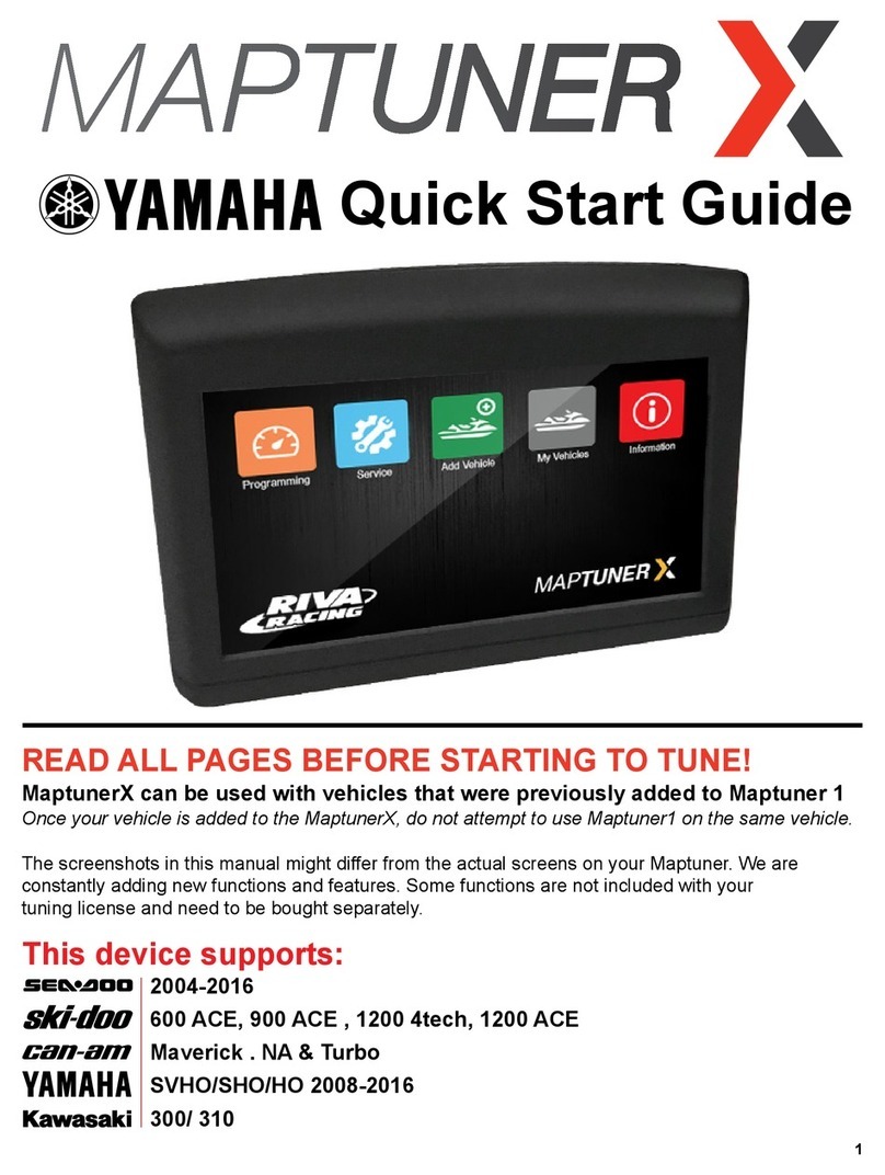 Yamaha maptuner X Quick step guide