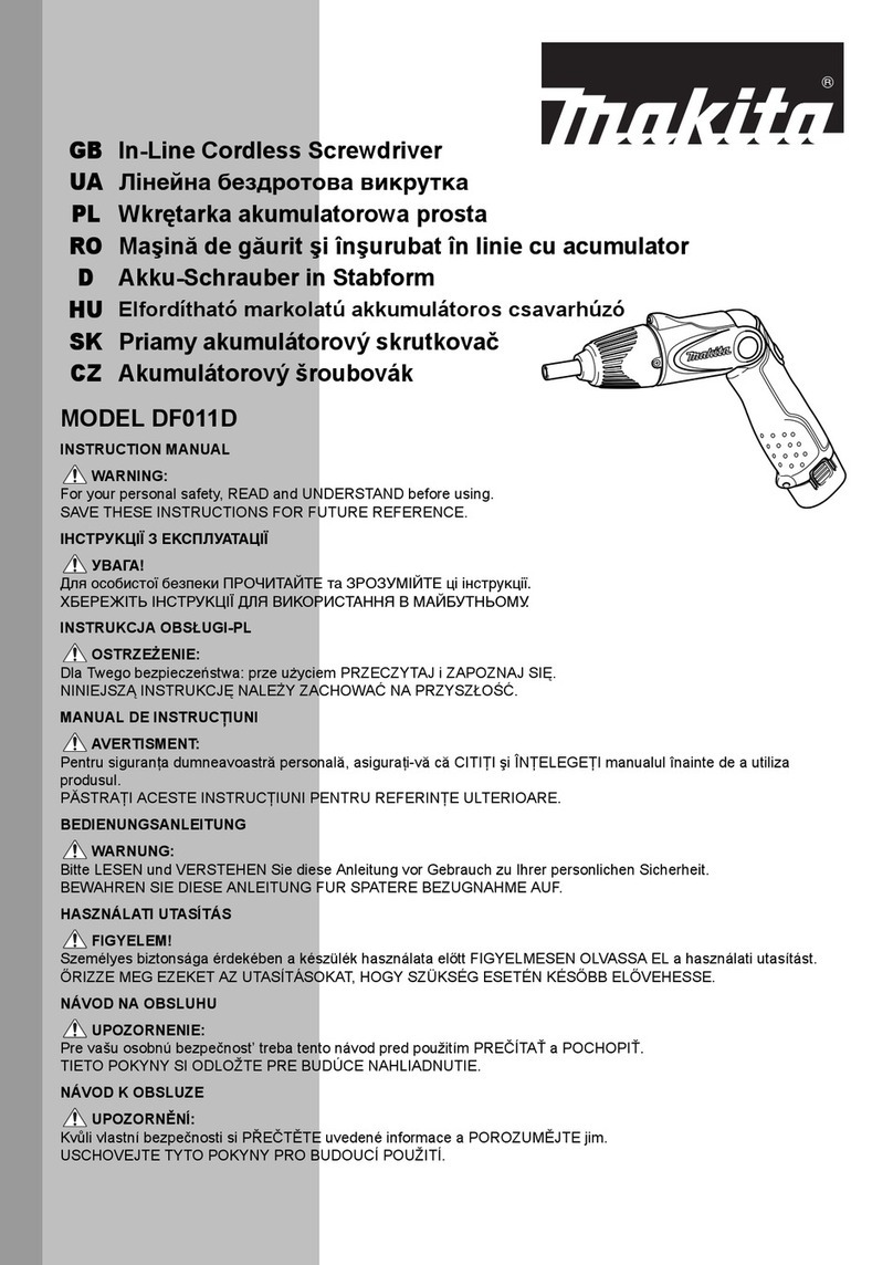 Makita DF011D User manual