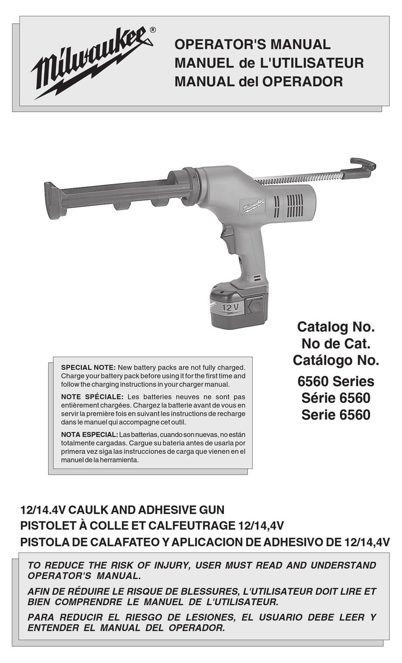 Milwaukee 6560 Series Operator's manual