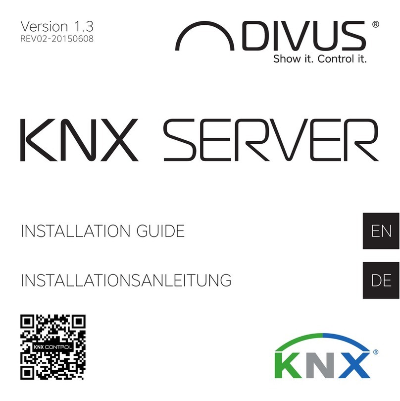 Divus KNX SERVER installation guide