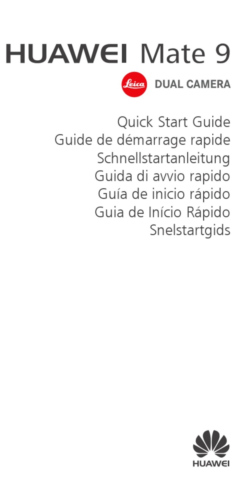 Huawei MATE 9 quick start guide