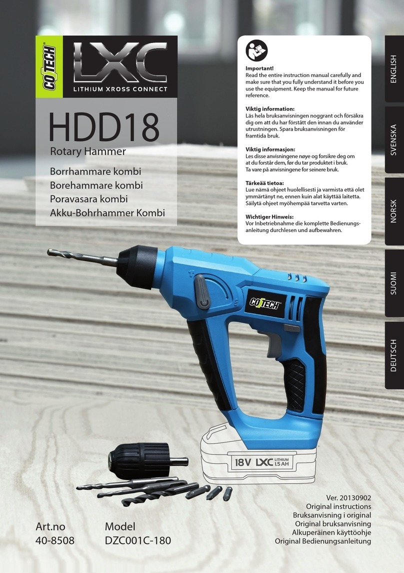 CO/Tech LXC HDD18 Original instructions