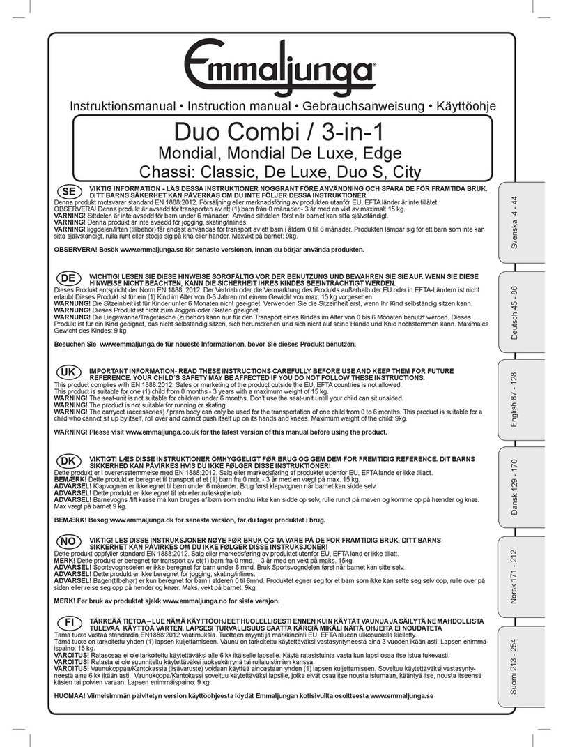 Emmaljunge Duo Combi Mondial User manual