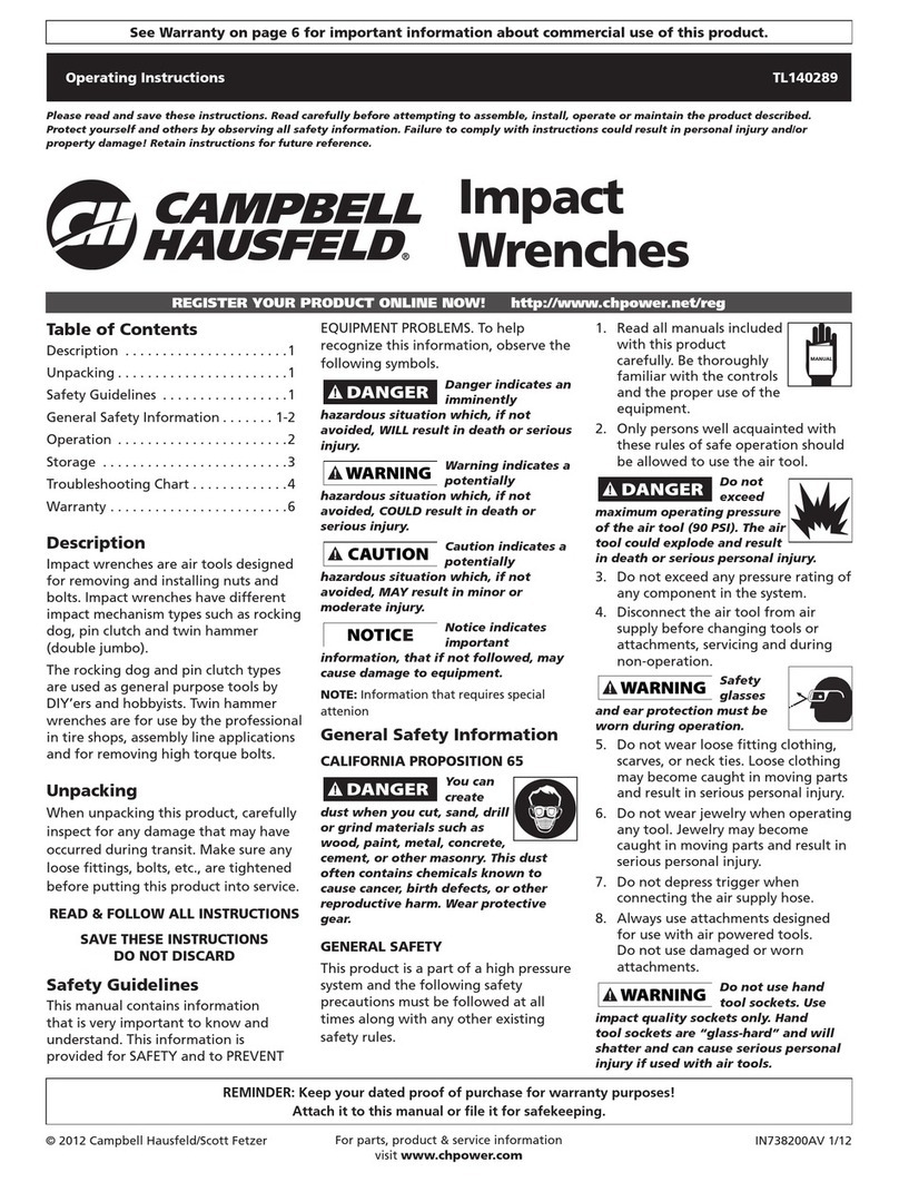 Campbell Hausfeld TL140289 operating instructions