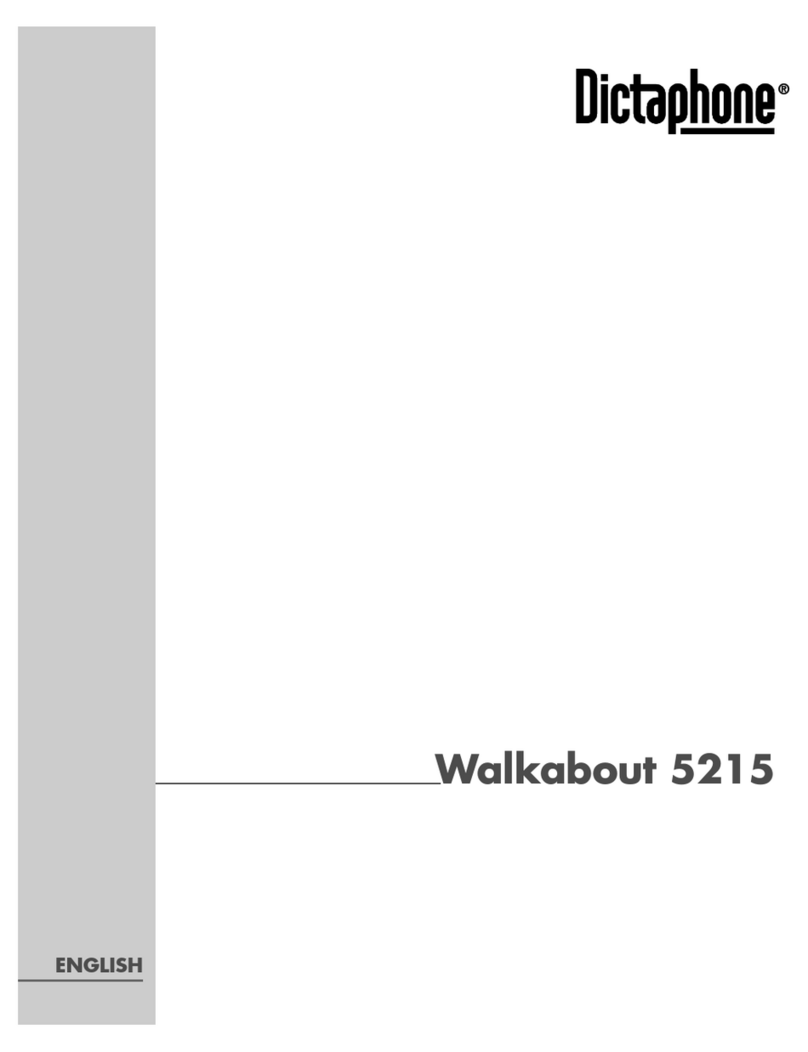 Dictaphone WALKABOUT 5215 manual