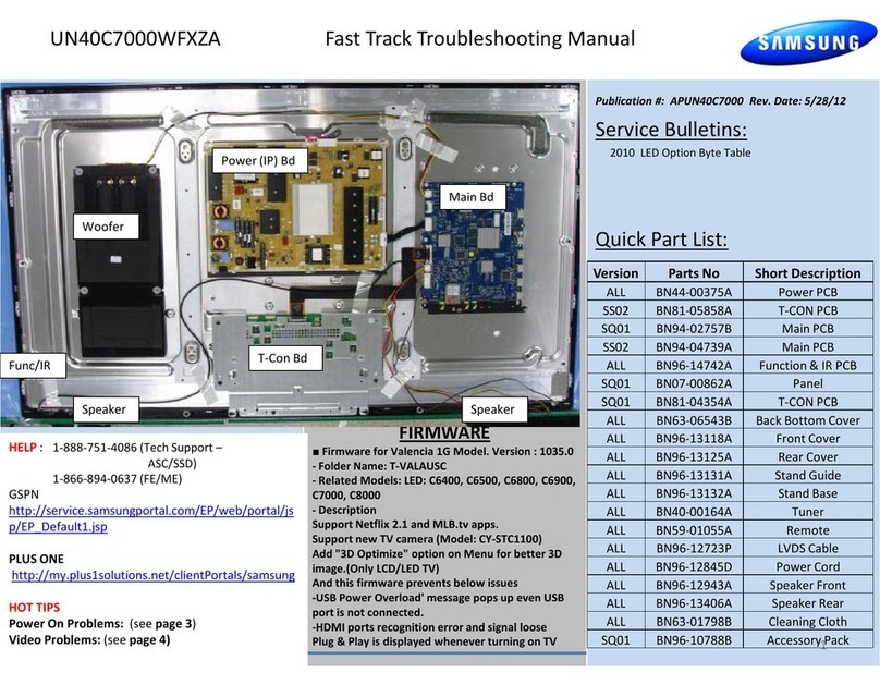 Samsung UN40C7000WFXZA Programming manual