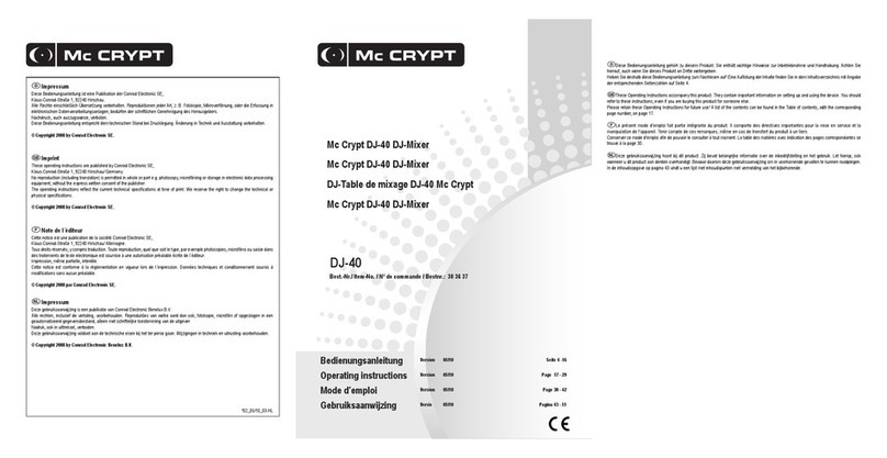 MC Crypt DJ-40 User manual MC Crypt DJ-40 User manual
