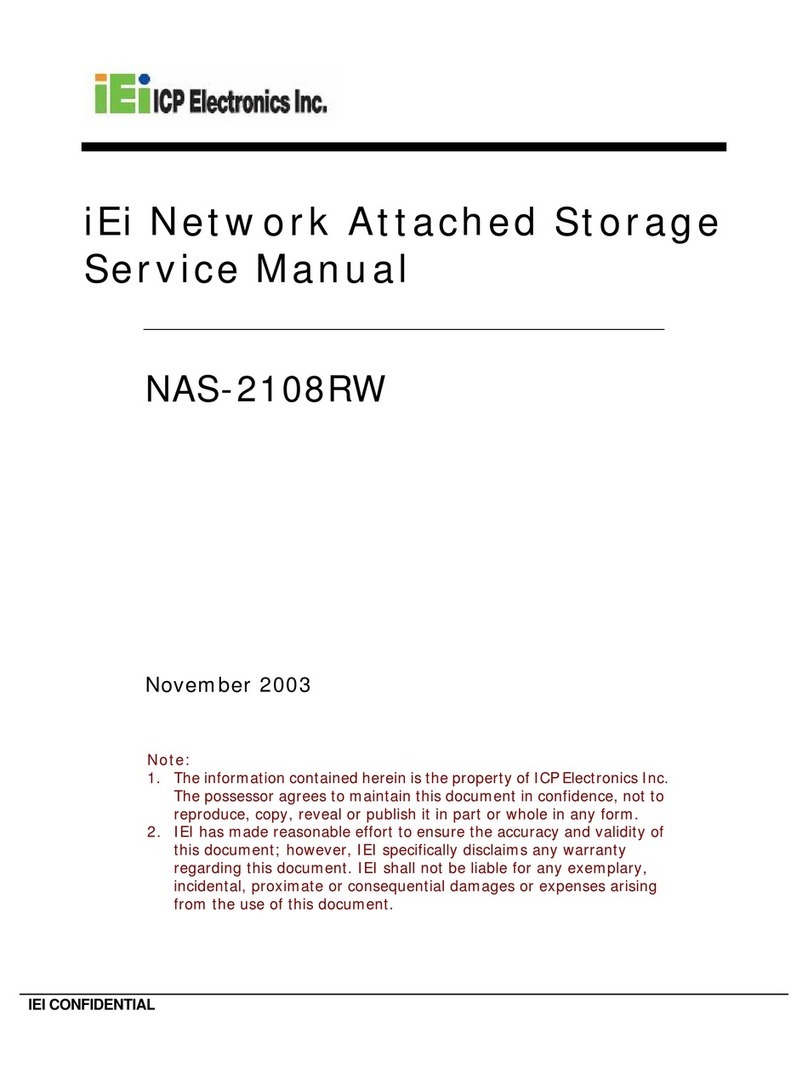 IEI Technology NAS-2108RW Service manual