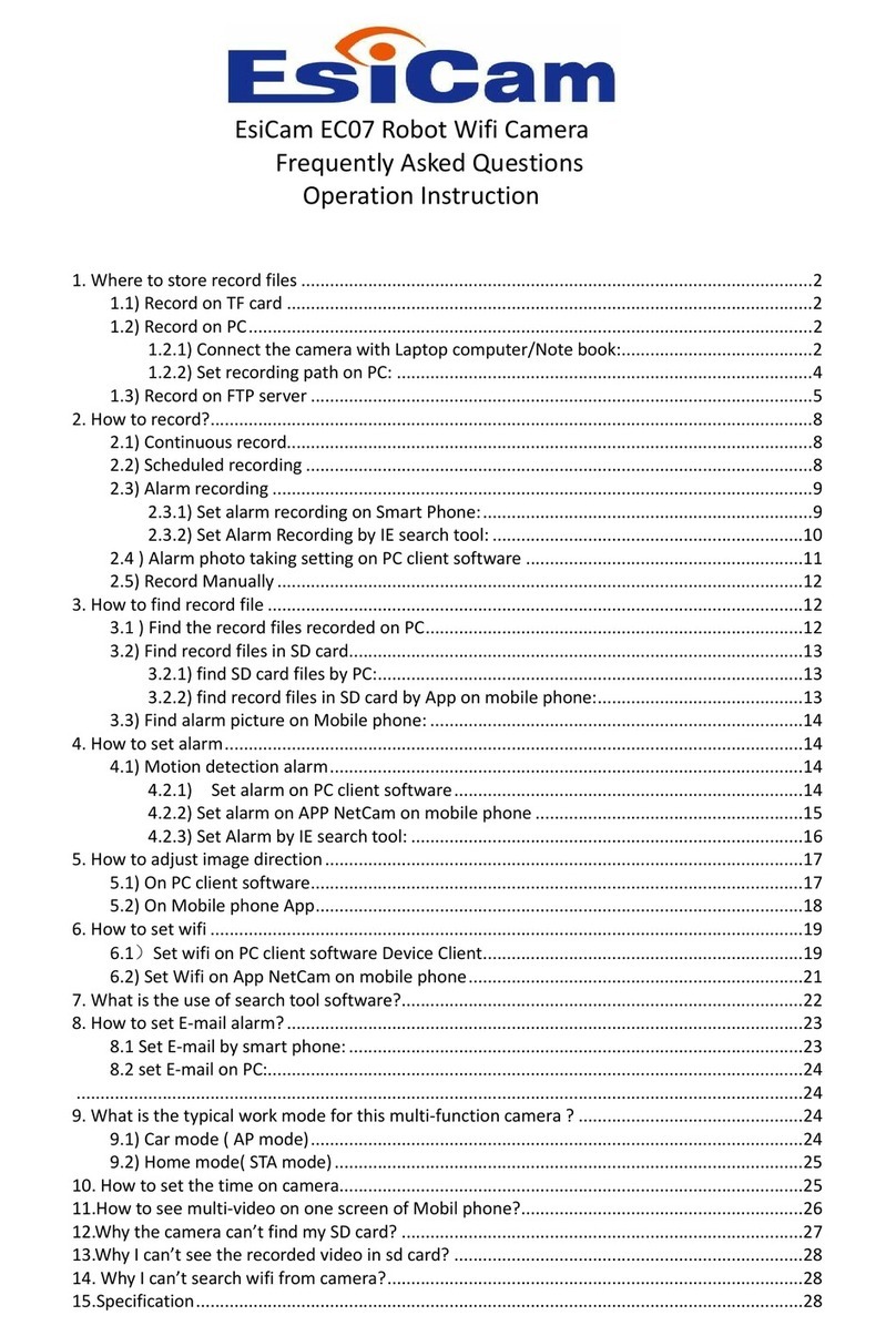 ESICAM EC07 Operation instructions