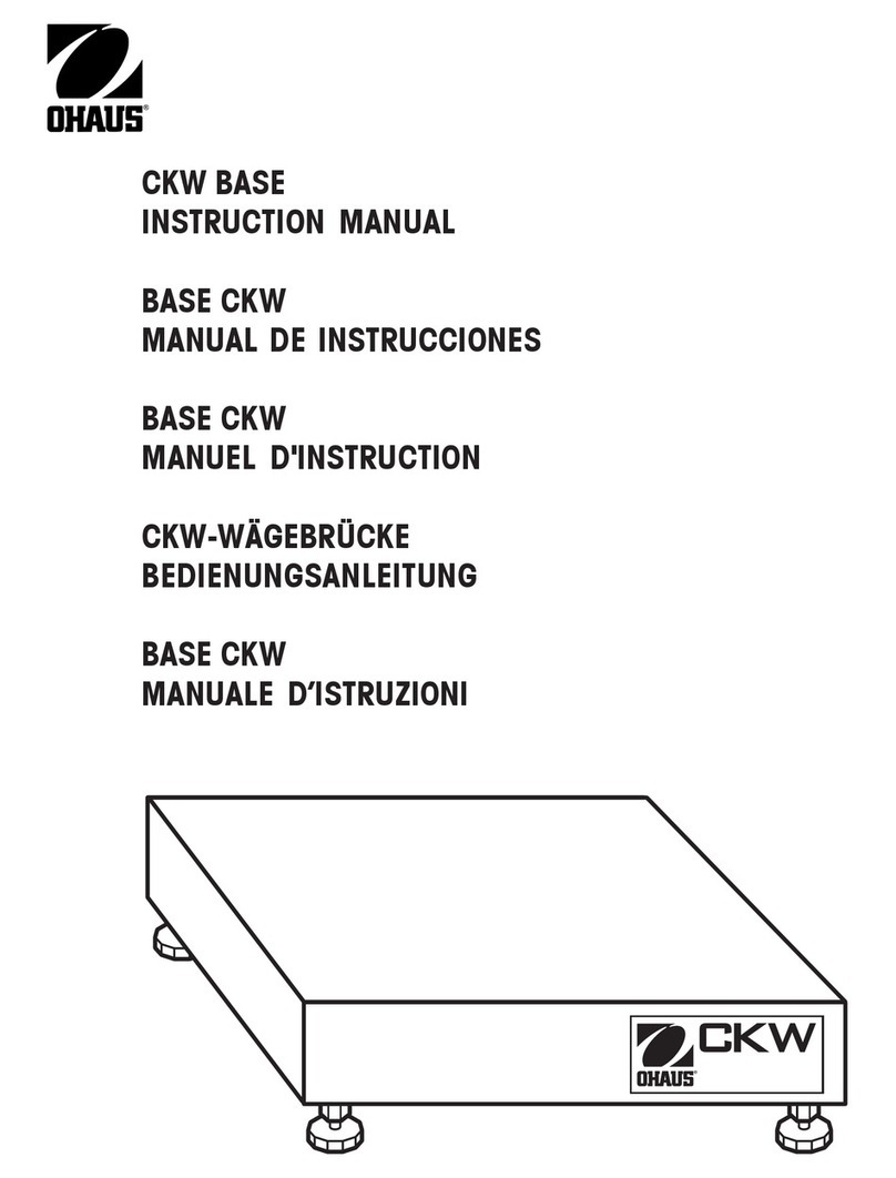 OHAUS CKW3R User manual OHAUS CKW3R User manual