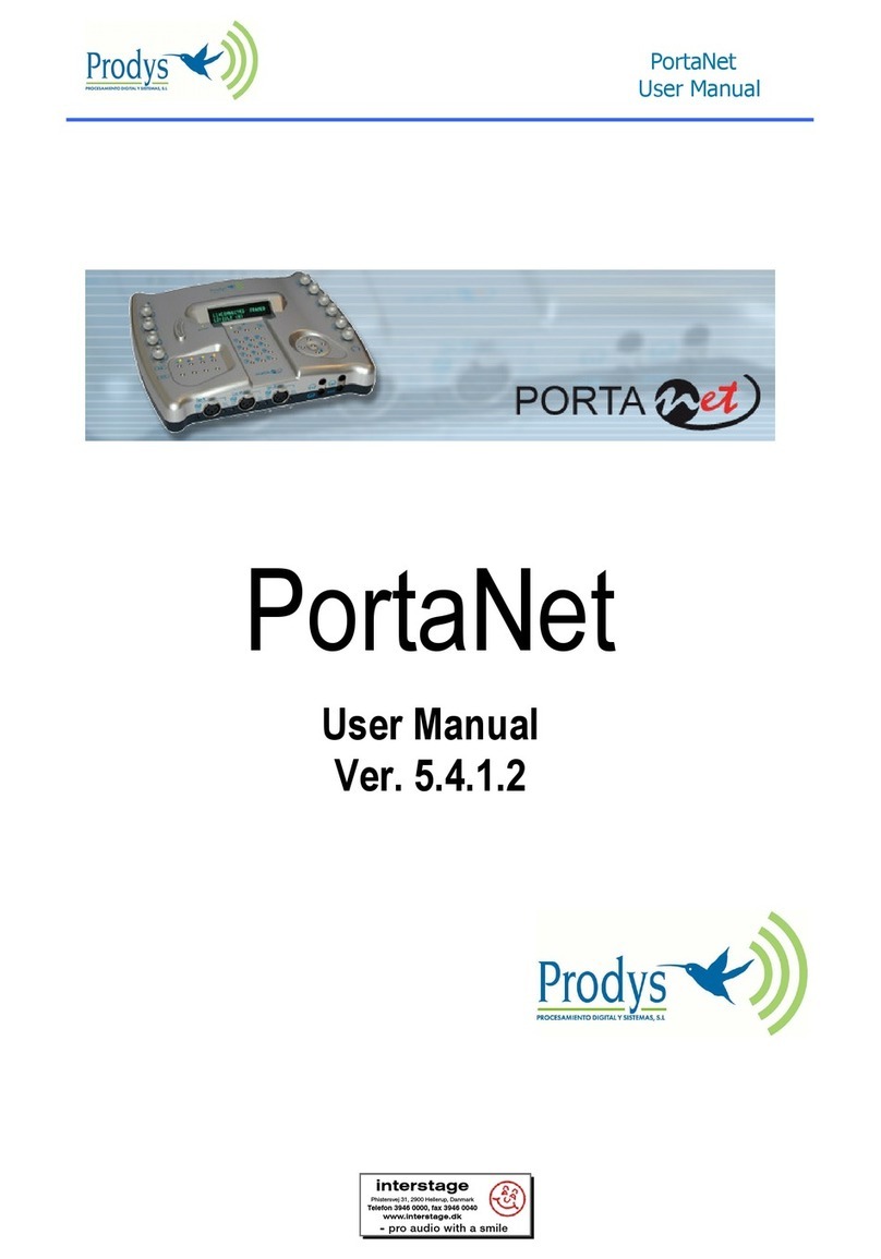 Prodys PortaNet User manual