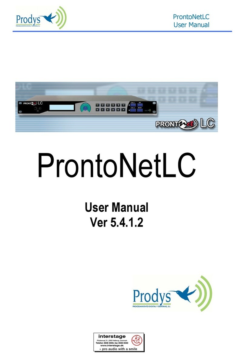 Prodys ProntoNet LC user manual
