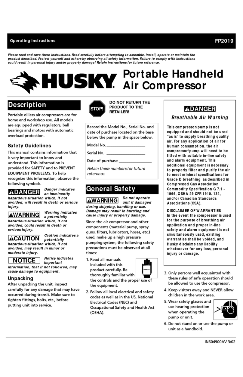 Husky FP2019 operating instructions