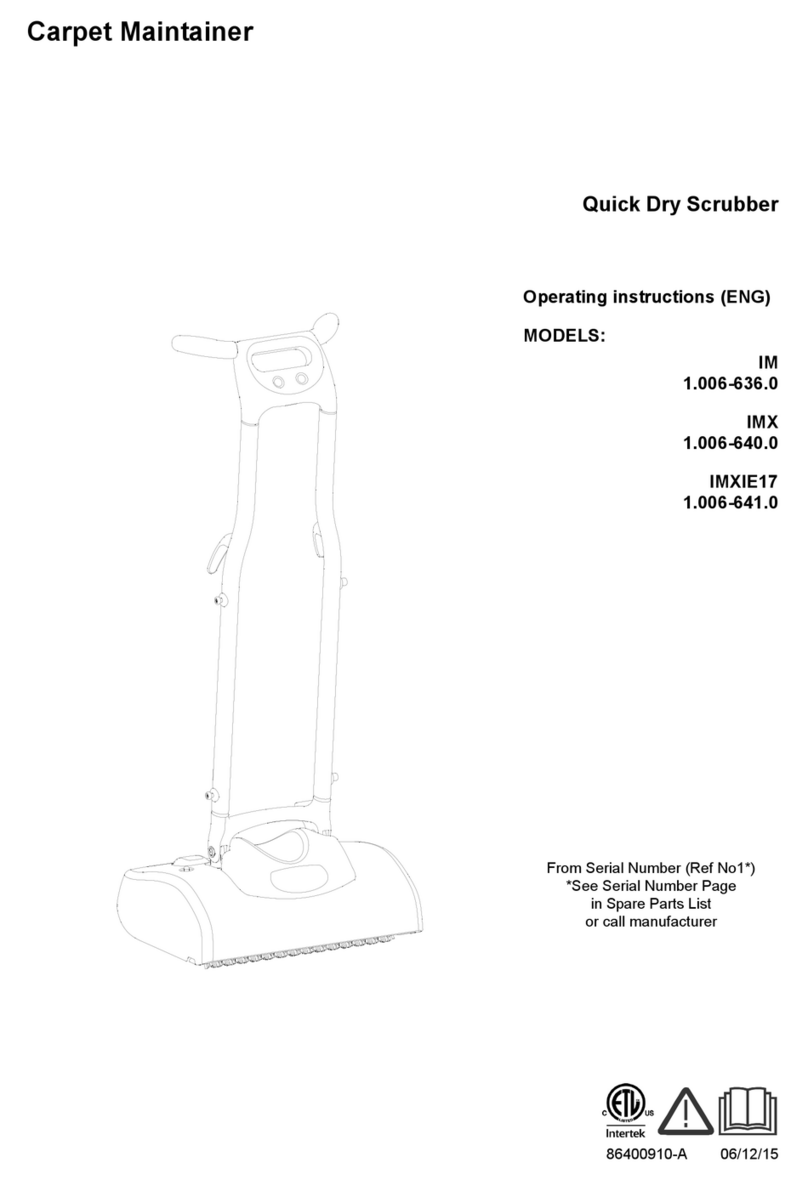 CARPET MAINTAINER IM operating instructions