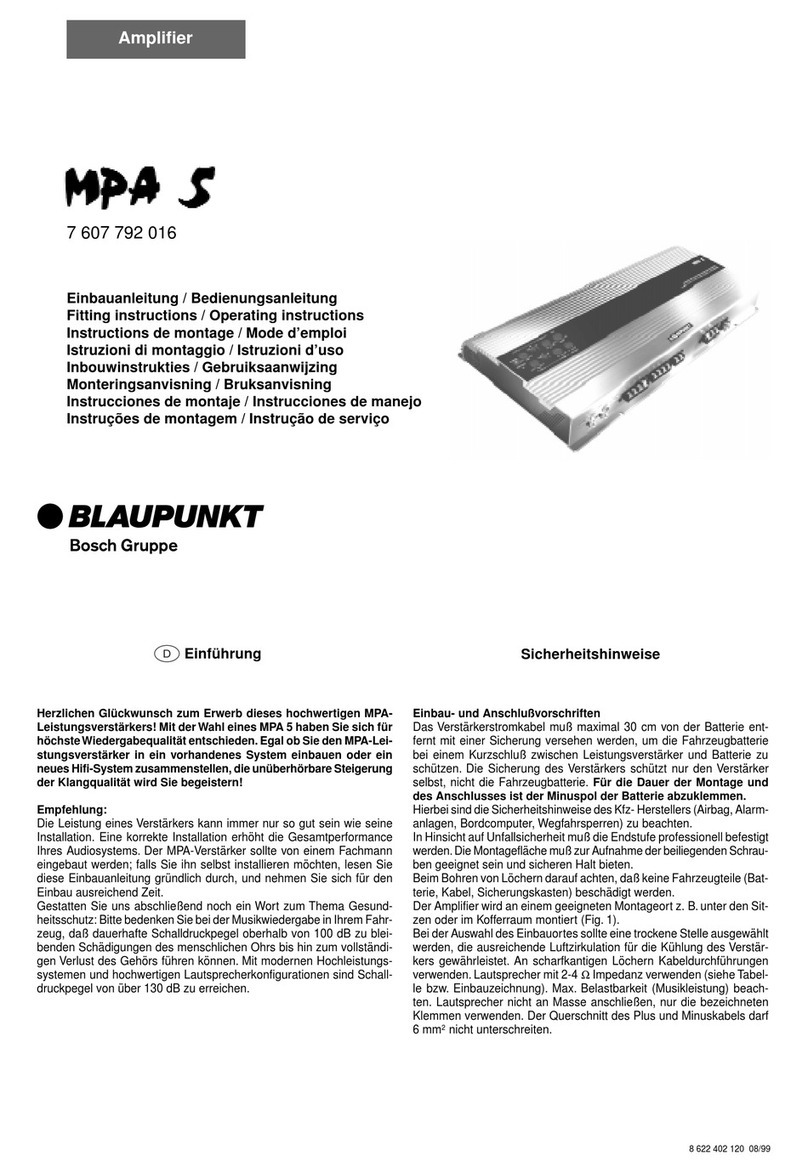 Blaupunkt MPA 5 User manual