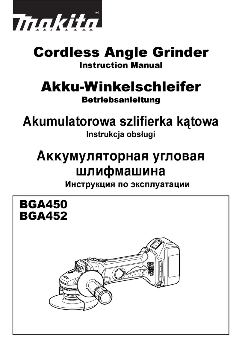 Makita BGA450 User manual