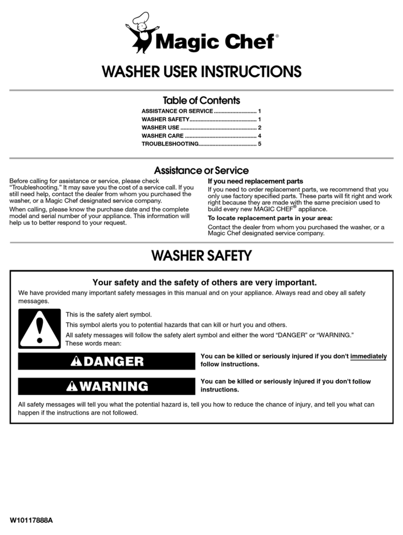 Magic Chef 4KHTW45 User manual