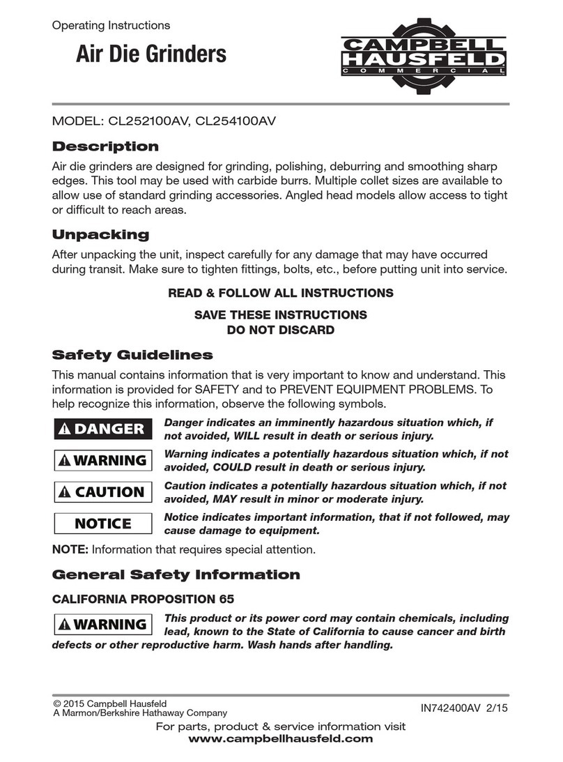 Campbell Hausfeld CL252100AV operating instructions
