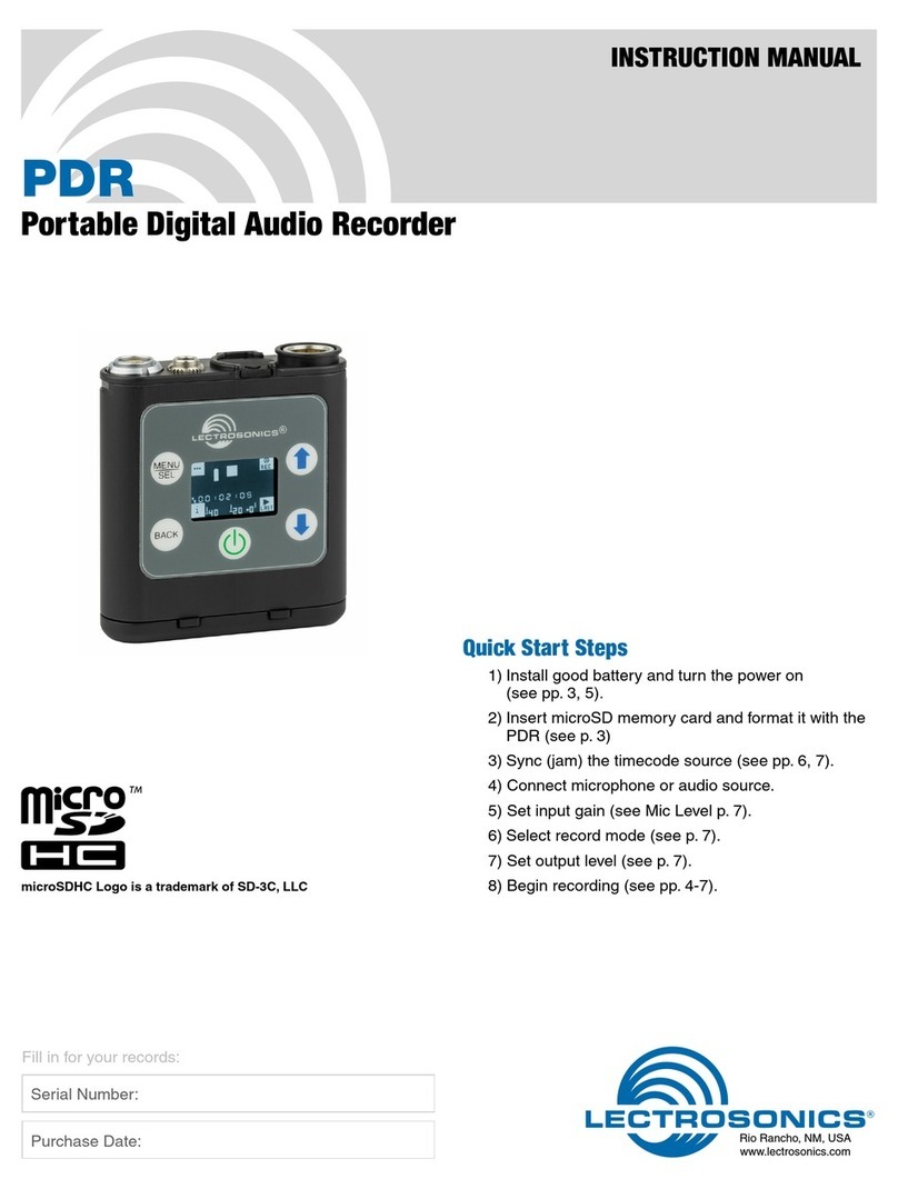 Lectrosonics PDR instruction manual