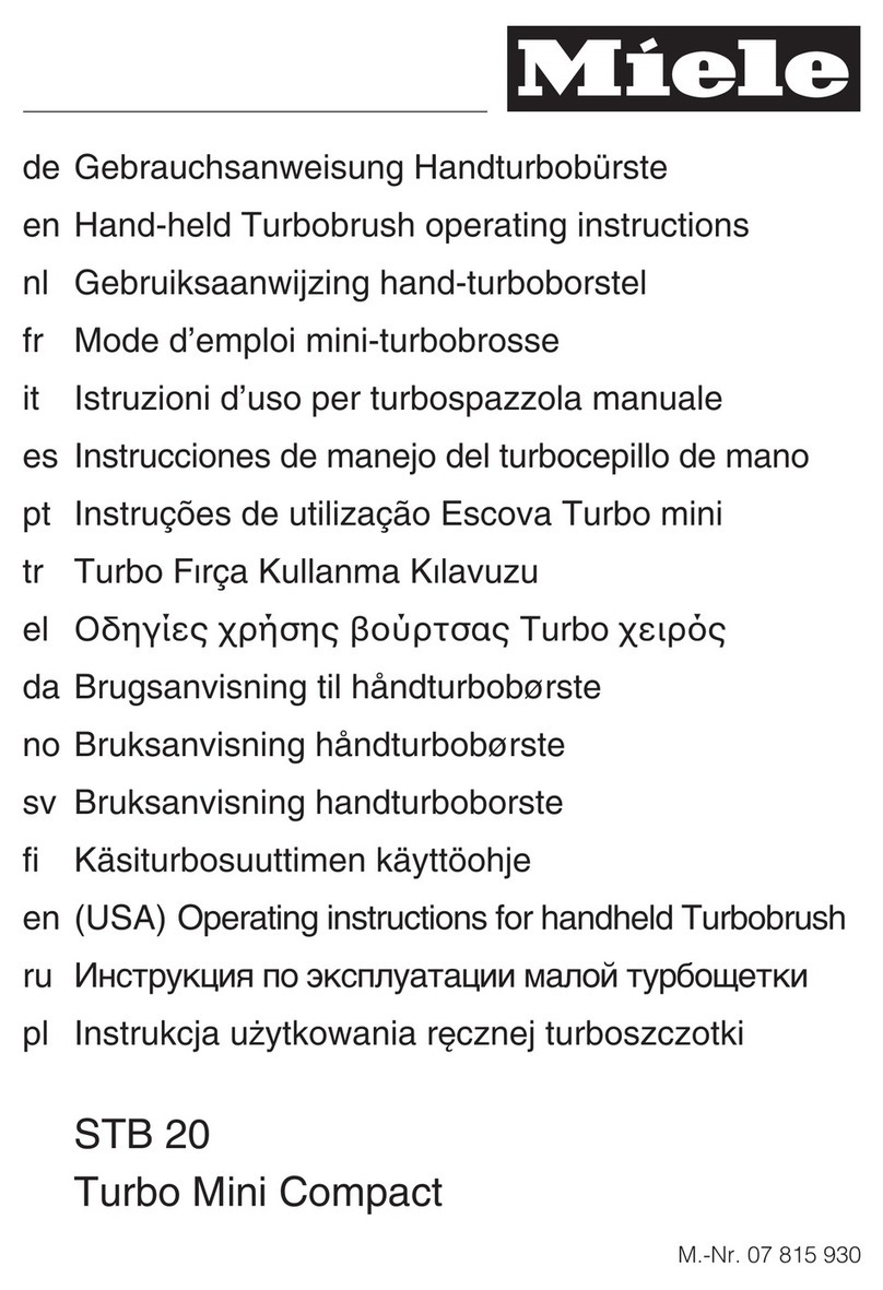Miele STB 20 operating instructions